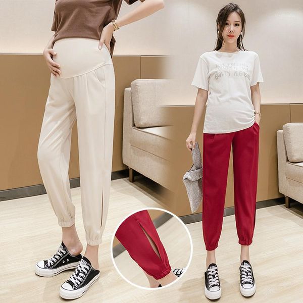 maternity bottoms 1227# pants summer solid color leisure thin high waist support abdomen elastic belly pants1, White
maternity bottoms 1227# pants summer solid color leisure thin high waist support abdomen elastic belly pants1, White