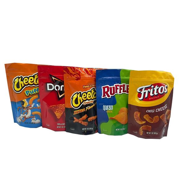 5 design 1oz 28g stand up bags cheetos maylar bag doritos cheese gummi worm cheetos bag of bone ruffles
5 design 1oz 28g stand up bags cheetos maylar bag doritos cheese gummi worm cheetos bag of bone ruffles