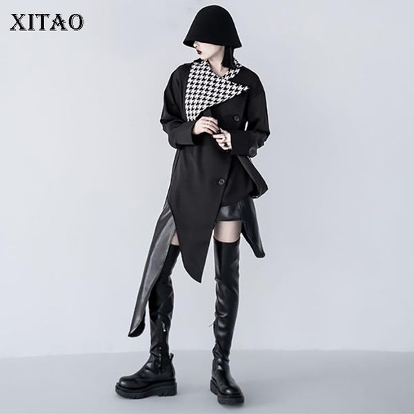 xitao plaid patchwork blouse women asymmetrical tide fashion style turn down collar long sleeve tassel single breasted zy3492, White
xitao plaid patchwork blouse women asymmetrical tide fashion style turn down collar long sleeve tassel single breasted zy3492, White