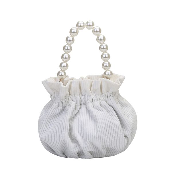 hbp women pearl bucket bag portable handle girls corduroy shoulder messenger handbag popular simple female daily bag white
hbp women pearl bucket bag portable handle girls corduroy shoulder messenger handbag popular simple female daily bag white