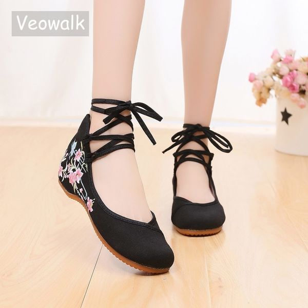 veowalk ankle strap women canvas embroidered ballet flats ladies comfort cotton ballerinas woman dance shoes vegan muslem shoes lj200820, Black
veowalk ankle strap women canvas embroidered ballet flats ladies comfort cotton ballerinas woman dance shoes vegan muslem shoes lj200820, Black