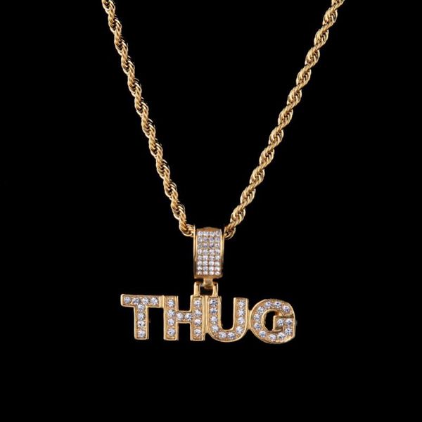 hip hop cz zircon paved bling iced out letter thug men pendant necklace gold color stainless steel alphabet jewelry dropshipping, Silver
hip hop cz zircon paved bling iced out letter thug men pendant necklace gold color stainless steel alphabet jewelry dropshipping, Silver