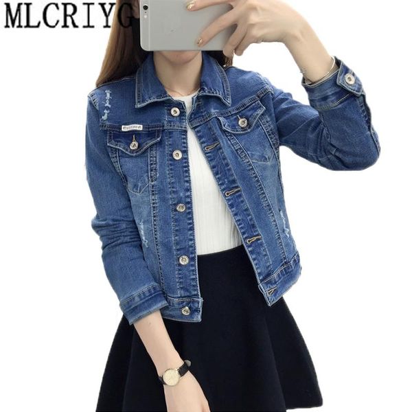 plus size new 2020 women basic coats spring women vintage denim jacket slim fit casual short jeans jackets girls outwear lx50, Black;brown
plus size new 2020 women basic coats spring women vintage denim jacket slim fit casual short jeans jackets girls outwear lx50, Black;brown