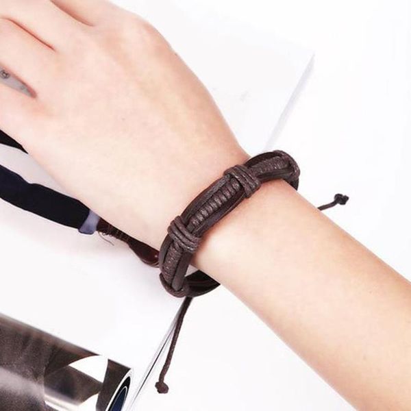 tennis casual leather bracelets men jewelry vintage charm black braid wrap bangles punk male rope chain, Golden;silver
tennis casual leather bracelets men jewelry vintage charm black braid wrap bangles punk male rope chain, Golden;silver