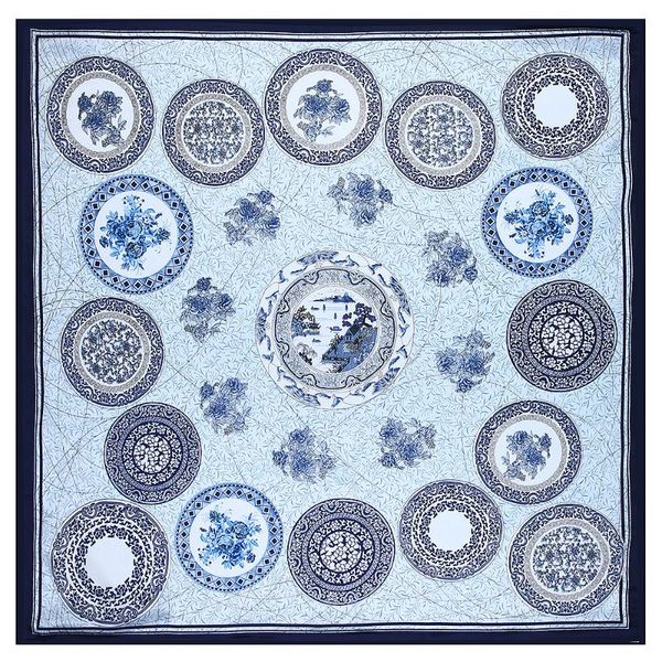 women pure silk square scarf foulard femme bandanas big flower pattern women's scarf 90*90, Blue;gray
women pure silk square scarf foulard femme bandanas big flower pattern women's scarf 90*90, Blue;gray