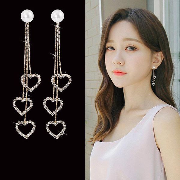 dangle & chandelier loving long tassel alloy fashion temperament personality heart love earrings korean trendy retro female european senior, Silver
dangle & chandelier loving long tassel alloy fashion temperament personality heart love earrings korean trendy retro female european senior, Silver