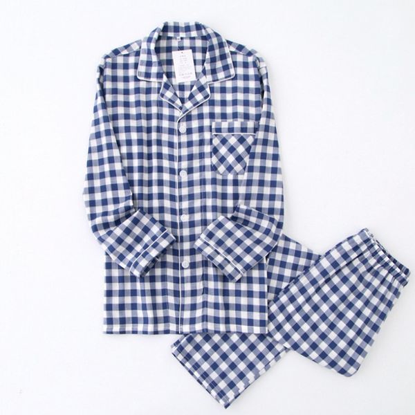 new water-washed cotton long sleeved trousers mens pajamas spring and autumn lapel pure cotton pijama mans nightwear sleepwear q1216, Black;white
new water-washed cotton long sleeved trousers mens pajamas spring and autumn lapel pure cotton pijama mans nightwear sleepwear q1216, Black;white