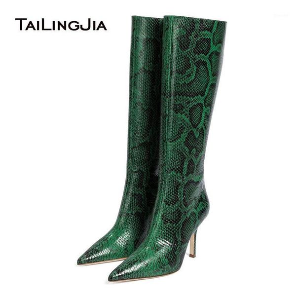 tailingjia fashion plus size ladies winter shoes green snake pattern pu leather pointed toe 2020 high heel women knee high boots1, Black
tailingjia fashion plus size ladies winter shoes green snake pattern pu leather pointed toe 2020 high heel women knee high boots1, Black