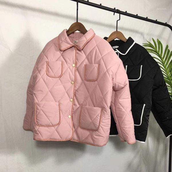 bella philosophy 2020 spring women parkas korean jackets lady solid loose pockets coats female single breasted casual parkas1, Black 
bella philosophy 2020 spring women parkas korean jackets lady solid loose pockets coats female single breasted casual parkas1, Black