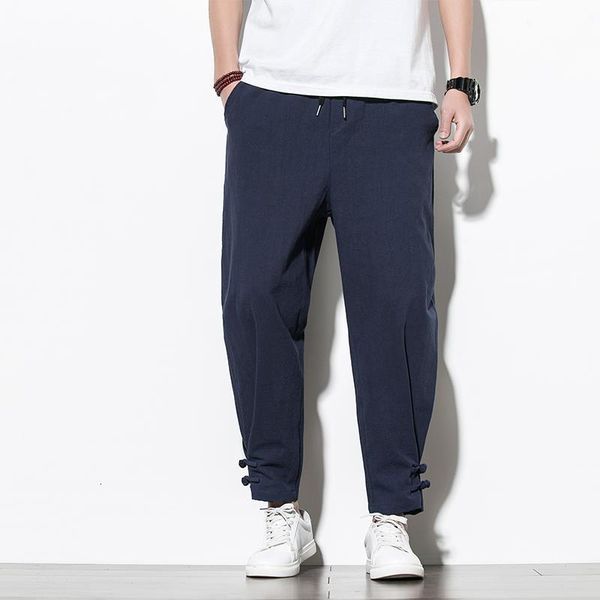 chinese style cotton mens pants jogger men linen pants comfortable male trousers pants casual full streetwear, Black
chinese style cotton mens pants jogger men linen pants comfortable male trousers pants casual full streetwear, Black