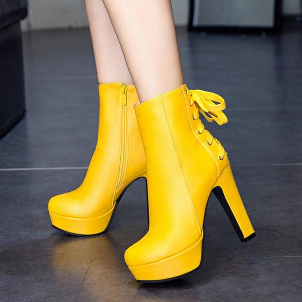 boots aiweiyi black white woman ankle round toe block high heels ladies shoes back lace up bandage comfort botas mujer 
boots aiweiyi black white woman ankle round toe block high heels ladies shoes back lace up bandage comfort botas mujer