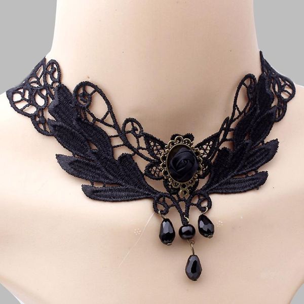 chokers gothic necklaces europe america exaggeration fashion lace black rose flower gemstone pendant necklace, Golden;silver
chokers gothic necklaces europe america exaggeration fashion lace black rose flower gemstone pendant necklace, Golden;silver