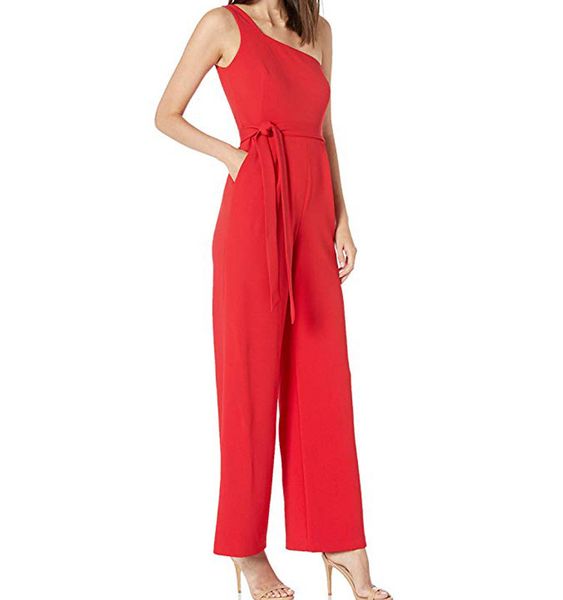 taofeng women's clothing temperament commuting leisure one shoulder sleeveless jumpsuit women, Black;gray 
taofeng women's clothing temperament commuting leisure one shoulder sleeveless jumpsuit women, Black;gray