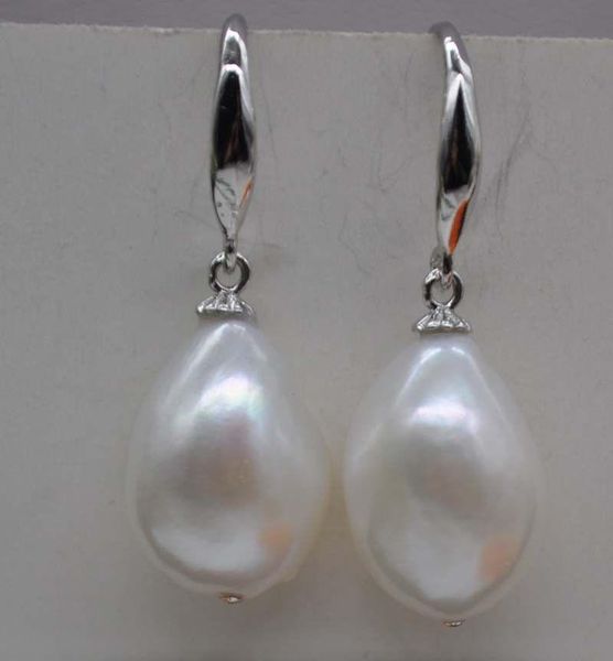 new natural rare white 10-14mm baroque freshwater irregular pearl tibetan silver earrings 003
new natural rare white 10-14mm baroque freshwater irregular pearl tibetan silver earrings 003