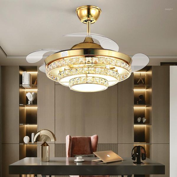electric fans modern gold luxury invisible ceiling crystal fan lamp inverter frequency conversion household dining room light1
electric fans modern gold luxury invisible ceiling crystal fan lamp inverter frequency conversion household dining room light1