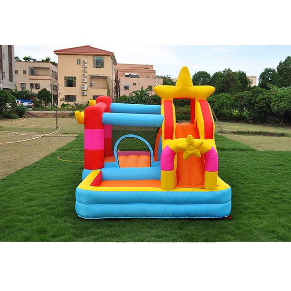 inflatable bouncy slide for sale pentagram jumper slide with ball pit pool combo outdoor kids playground golden five-pointed star paradise
inflatable bouncy slide for sale pentagram jumper slide with ball pit pool combo outdoor kids playground golden five-pointed star paradise