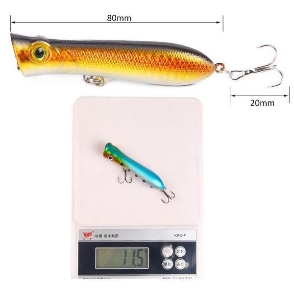 1pc popper fishing lure with 6# hooks 8.5cm 11g floating crankbait artificial bait poper minnow c jllbcn
1pc popper fishing lure with 6# hooks 8.5cm 11g floating crankbait artificial bait poper minnow c jllbcn