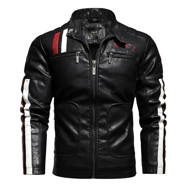 new motorcycle mens pu leather jacket men casual zipper pocket coats male biker slim fit men clothing jaqueta couro masculina c1212, Black
new motorcycle mens pu leather jacket men casual zipper pocket coats male biker slim fit men clothing jaqueta couro masculina c1212, Black