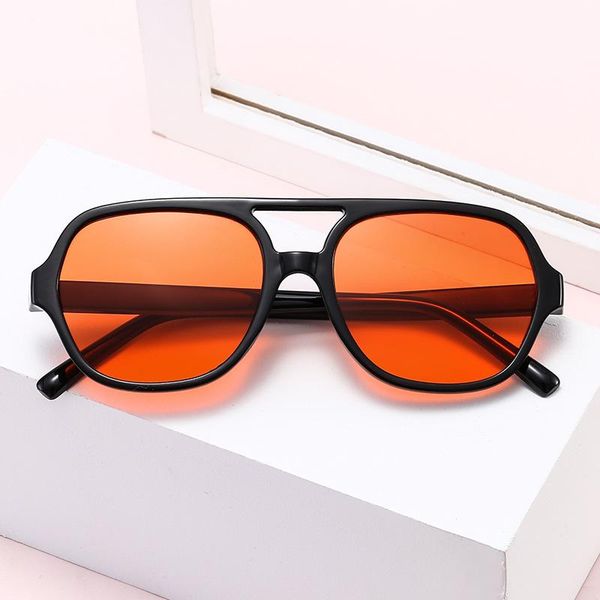 korean fashion candy-colored double beam ladies sunglasses ins wind female large frame plain face flat mirror spectacles, White;black
korean fashion candy-colored double beam ladies sunglasses ins wind female large frame plain face flat mirror spectacles, White;black