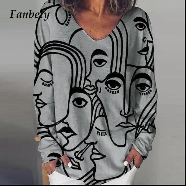 2021 vintage abstract print blouse shirt autumn women elegant v neck long sleeve pullover female 5xl casual streetwear blusa, White
2021 vintage abstract print blouse shirt autumn women elegant v neck long sleeve pullover female 5xl casual streetwear blusa, White