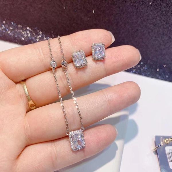 trendy wedding square necklace earrings for women accessory full cubic zirconia bridal jewelry sets pendientes mujer moda d1443, Silver
trendy wedding square necklace earrings for women accessory full cubic zirconia bridal jewelry sets pendientes mujer moda d1443, Silver