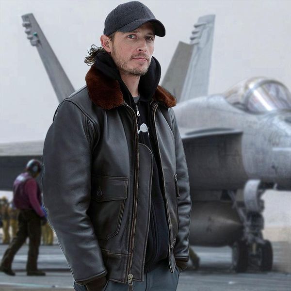 men's leather & faux hna g1 without coating head layer cowhide detachable hair clip cotton warm jackets man, Black
men's leather & faux hna g1 without coating head layer cowhide detachable hair clip cotton warm jackets man, Black