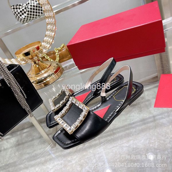 sandals summer sandals square buckle thick heel flat bottom round head fashion open toe patent leather one word back belt, Black
sandals summer sandals square buckle thick heel flat bottom round head fashion open toe patent leather one word back belt, Black