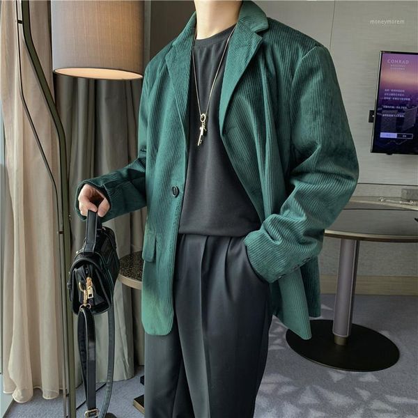 men corduroy blazer new winter luxury fashion vintage jackets coats both pockets men suit terno masculino blazers1, White;black
men corduroy blazer new winter luxury fashion vintage jackets coats both pockets men suit terno masculino blazers1, White;black