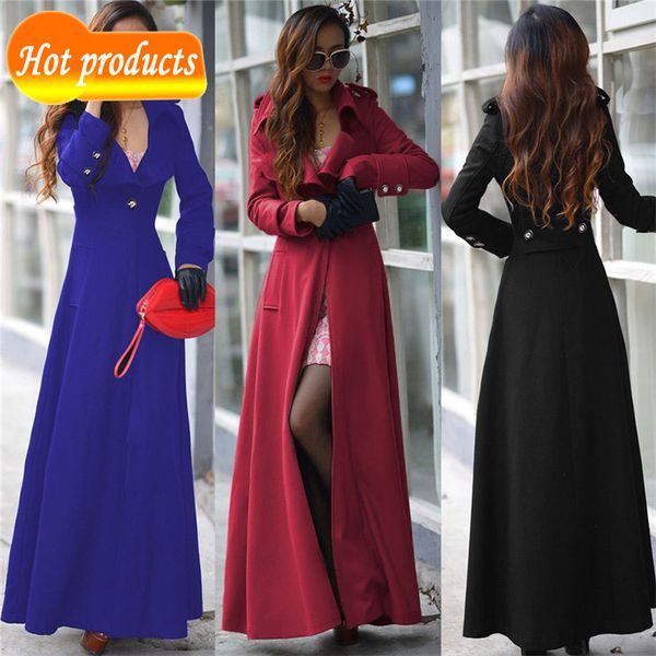 women's thicken warm long for women of mixtures jacket winter trench outerwear ladies'elegant coat v7h7, Black
women's thicken warm long for women of mixtures jacket winter trench outerwear ladies'elegant coat v7h7, Black