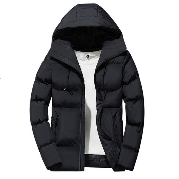 men's hooded and thiened down cotton padded jaet, Black
men's hooded and thiened down cotton padded jaet, Black