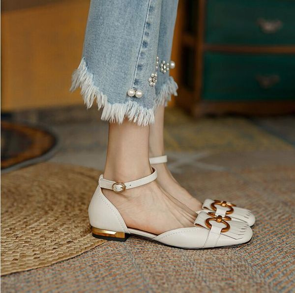 vintage tassel fringe shoes monk strap genuine leather cowskin flats womens dress shoes lady ballet flats, Black
vintage tassel fringe shoes monk strap genuine leather cowskin flats womens dress shoes lady ballet flats, Black