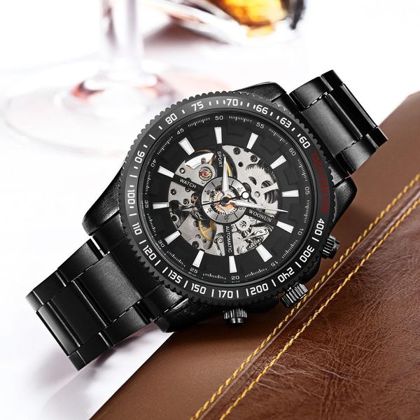 men watches fashion steampunk black stainless steel skeleton watches men waterproof matic mechanical watches reloj hombre wmtzio, Silver
men watches fashion steampunk black stainless steel skeleton watches men waterproof matic mechanical watches reloj hombre wmtzio, Silver
