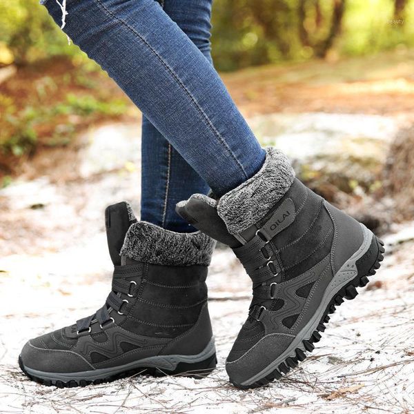 women snow boots winter warm boots platfom waterproof ankle for women fur cotton shoes casual size 35-42 botas mujer1, Black
women snow boots winter warm boots platfom waterproof ankle for women fur cotton shoes casual size 35-42 botas mujer1, Black