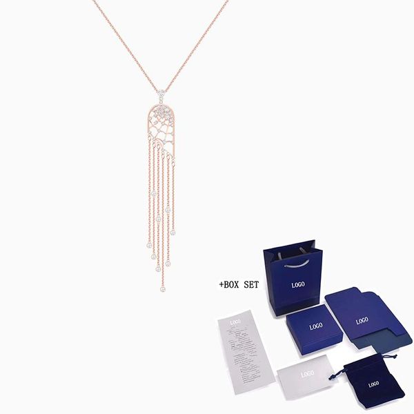 chains fashion jewelry swa precisely necklace rose gold glamorous spider web icy styling feminine trend romantic gift, Silver
chains fashion jewelry swa precisely necklace rose gold glamorous spider web icy styling feminine trend romantic gift, Silver