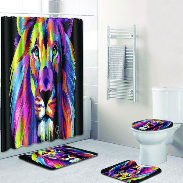 shower curtains onglyp 4pcs curtain set 3d colorful lion bathroom with hooks non slip bath mat toilet cover rugs home decor
shower curtains onglyp 4pcs curtain set 3d colorful lion bathroom with hooks non slip bath mat toilet cover rugs home decor