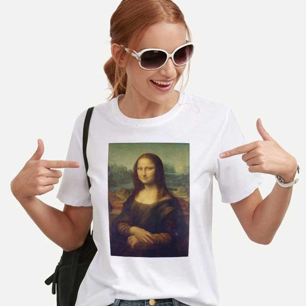2019 new arrive korean aesthetic female t-shirt style fashion mona lisas smile tshirt women ulzzang t shirt kpop streetwear, White
2019 new arrive korean aesthetic female t-shirt style fashion mona lisas smile tshirt women ulzzang t shirt kpop streetwear, White