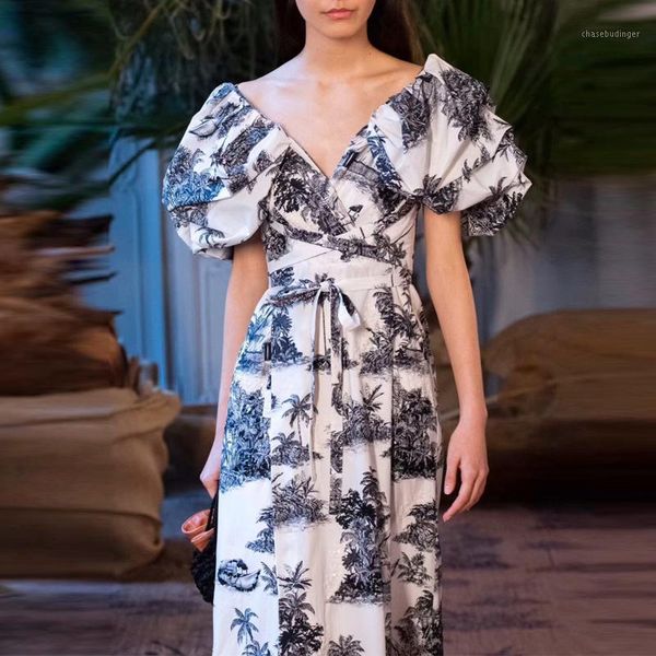 aeleseen runway fashion puff sleeve dress 2020 spring summer high qaulity plus size dress 3xxl flower print v-neck long1, Black;gray
aeleseen runway fashion puff sleeve dress 2020 spring summer high qaulity plus size dress 3xxl flower print v-neck long1, Black;gray