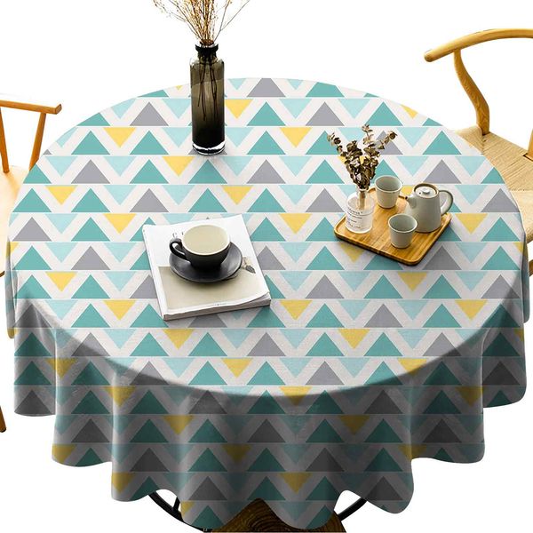round tablecloth cotton linen dust-proof table cover chevron lines with triangle pattern zigzag retro inspirations abstract
round tablecloth cotton linen dust-proof table cover chevron lines with triangle pattern zigzag retro inspirations abstract