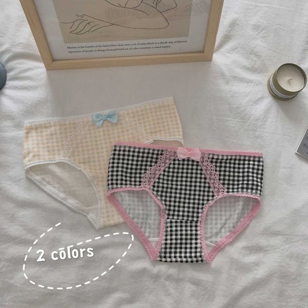 1 pair of new style briefs girl heart lovely plaid printed student cotton underwear girl, Black;pink
1 pair of new style briefs girl heart lovely plaid printed student cotton underwear girl, Black;pink