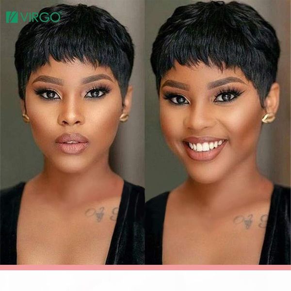 virgo pixie cut wig natural curls short wigs peruvian wig natural color 150% density human hair wigs for black women remy, Black;brown
virgo pixie cut wig natural curls short wigs peruvian wig natural color 150% density human hair wigs for black women remy, Black;brown