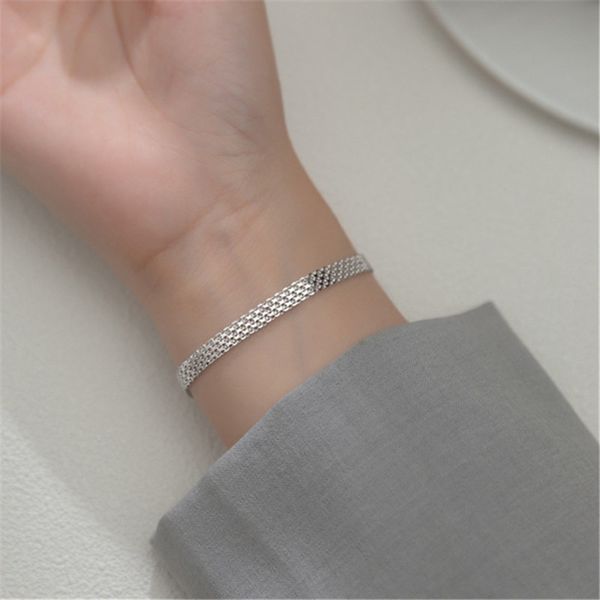 925 sterling silver multilayer lace weave charm bracelet for women girls 2022 fashion elegant punk jewelry party gift sl033, Black
925 sterling silver multilayer lace weave charm bracelet for women girls 2022 fashion elegant punk jewelry party gift sl033, Black