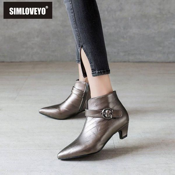 boots simloveyo shoes women ankle buckle zipper pointed toe low heel leather botas feminino grey green size 46 footwear b1547, Black
boots simloveyo shoes women ankle buckle zipper pointed toe low heel leather botas feminino grey green size 46 footwear b1547, Black