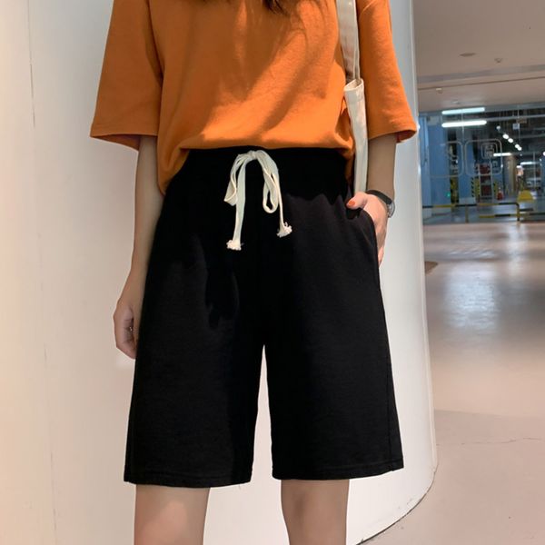 high waist slim student shorts new summer 2020 tethered capris versatile wide leg slacks women's, White;black
high waist slim student shorts new summer 2020 tethered capris versatile wide leg slacks women's, White;black