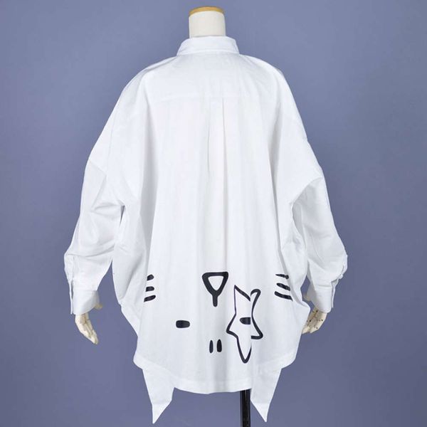 autumn and winter 2020 new meow star personality dign loose neutral casual couple student shirt, White
autumn and winter 2020 new meow star personality dign loose neutral casual couple student shirt, White