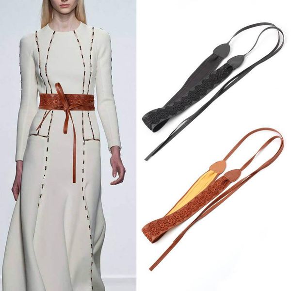 2020 new fashion women lace belts pu leather wide belt fashion soft lace-up wide waist decoratio, Black;brown
2020 new fashion women lace belts pu leather wide belt fashion soft lace-up wide waist decoratio, Black;brown
