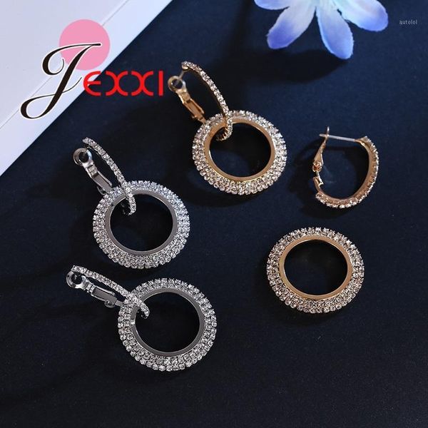 brilliant sparkling earrings for women 925 sterling silver jewelry rose gold hoop earrings birthday accessories1, Golden;silver
brilliant sparkling earrings for women 925 sterling silver jewelry rose gold hoop earrings birthday accessories1, Golden;silver
