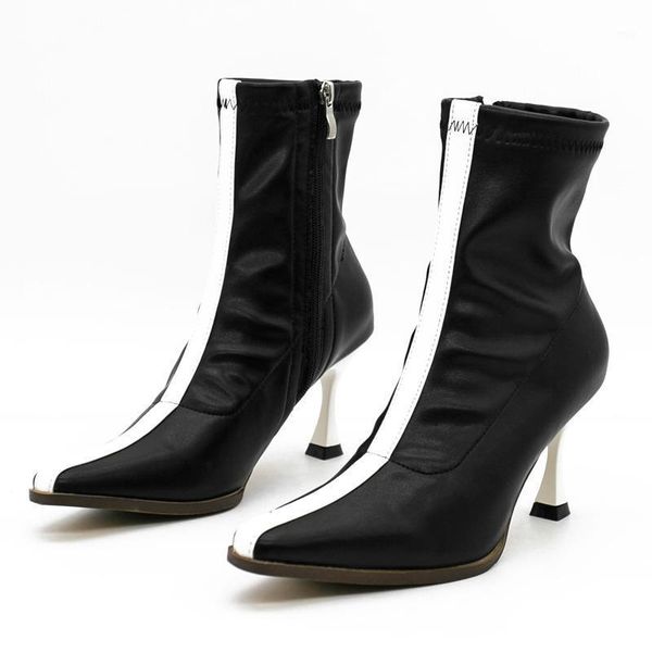 boots deat 2021 autumn and winter fashion casual pointed toe skinny thick heel leather single shoes women short cool sg0431, Black
boots deat 2021 autumn and winter fashion casual pointed toe skinny thick heel leather single shoes women short cool sg0431, Black