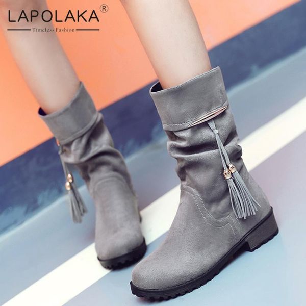 lapolaka 2021 new design comfortable chunky heels slip-on boots women shoes luxury tassel metal decoration daily shoes ladies, Black
lapolaka 2021 new design comfortable chunky heels slip-on boots women shoes luxury tassel metal decoration daily shoes ladies, Black
