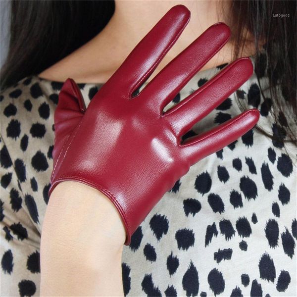 five fingers gloves ultra short leather 16cm emulation imitation sheepskin pu dark wine red female pu1291, Blue;gray
five fingers gloves ultra short leather 16cm emulation imitation sheepskin pu dark wine red female pu1291, Blue;gray