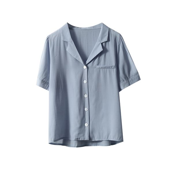 2021 new women's will see solid color released v fashion superior design slight temperament short sleeve shirt u34e, White
2021 new women's will see solid color released v fashion superior design slight temperament short sleeve shirt u34e, White